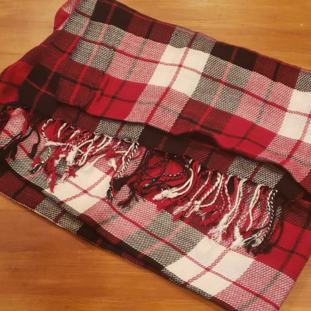Christopher & Banks Plaid Scarf
